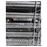 Metal Bread/Bakery Cart with Plastic Totes