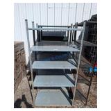 4 Metal Storage Shelving Units