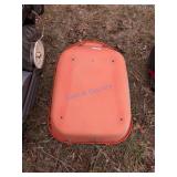 Wheelbarrow Poly Tray in Orange