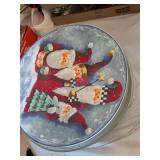 Glass Serving Platters with Holiday Motifs