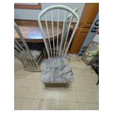 Oval Wood Dining Table with Four Chairs