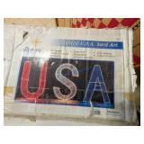 Lighted USA Yard Art by Roman