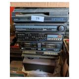 York Stereo with Speakers & Turn table