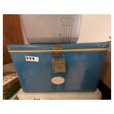 Vintage Metal Cooler With Latch