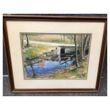 Autographed framed wall art