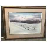Autographed framed wall art