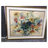 Autographed framed wall art
