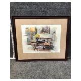 Autographed framed wall art