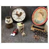 Vintage?Woman oval Tray Miscellaneous lot