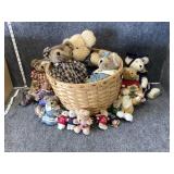 Longaberger basket of bears