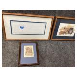 Sighed Framed wall Art