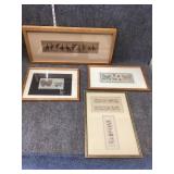 Sighed Framed wall Art