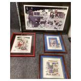 Sighed Framed wall Art