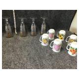 Floral Coffee glasses (6)