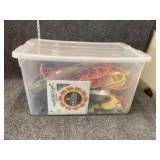 Storage container with tools