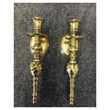 Vintage Brass Candle Holders