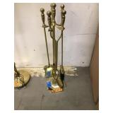 Brass Fireplace Tool Set