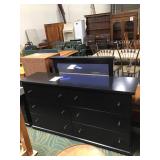 Wooden Dresser with Mirror