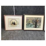 Signed Framed wall Art