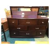 Dresser with mirror