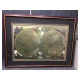 Map Framed wall Art