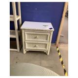 Wicker nightstand