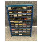 Assorted Hardware and Storage Cabinet