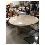 Round glass top Dining Table