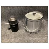 Ice Bucket and Coffee Grinder