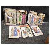 collection of vintage Simplicity sewing patterns