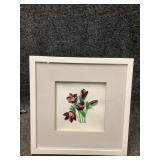 Framed Floral picture