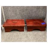 wooden step stool(2)