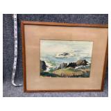 Framed Mountain wall Art