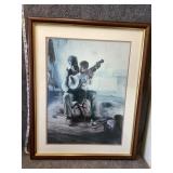 Signed Framed ï¿½ The Banjo Lesson ï¿½ wall Art