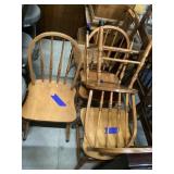 Oak Windsor Chairs (4)