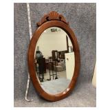 Decorative round wall mirror