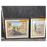 Signed framed artwork