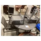 Wooden Patio table with 4 chairs