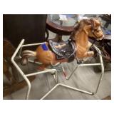 vintage spring rocking horse