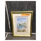 Framed signed artwork