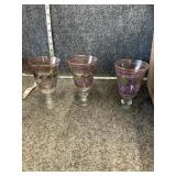Glass goblets