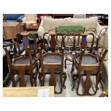 Decorative wooden chairs