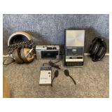 Vintage Panasonic recorders  & stereo headset