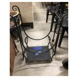 Wrought Iron Fireplace Stand and Tools
