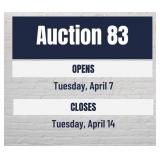 Auction #83 Dates and Times