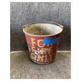 Metal fire bucket