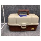 Fishing pole & tackle box .