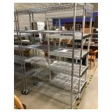 Wire Shelving on Wheels