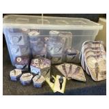 Storage container w/ party favors