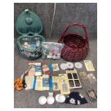 Baskets w/ Sewing materials